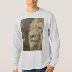 Moderne, elegante Lion Head Template Mens Ash T-Shirt