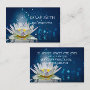 Moderne elegante Lotus Blume Business Card Visitenkarte