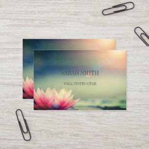 Moderne elegante Lotus Blume Business Card Visitenkarte