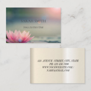Moderne elegante Lotus Blume Business Card Visitenkarte