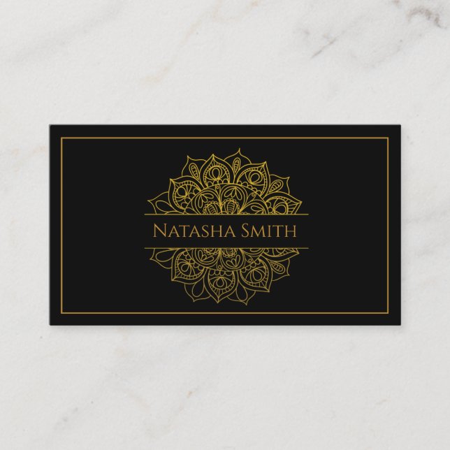 Moderne elegante Lux Gold Business Card Visitenkarte (Vorderseite)