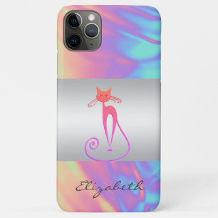 Moderne Elegante Mädchenhaft, Katze,Kitty, Ombre H Case-Mate iPhone Hülle