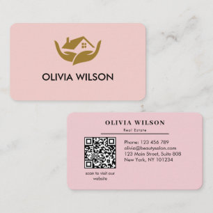 Moderne elegante Makler einfache weiße Hintergrund Visitenkarte