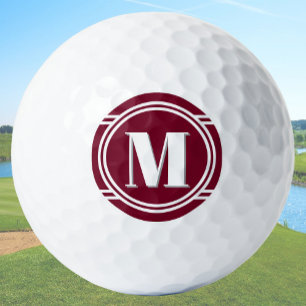 Moderne elegante marine-rote und weiße benutzerdef golfball