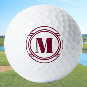 Moderne elegante marine-rote und weiße benutzerdef golfball