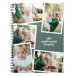 Moderne elegante Mehrbild-Familie stilvoller Salbe Notizblock