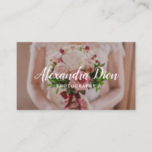 Moderne, elegante Minimal-Overlay-Fotografie Visitenkarte