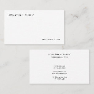 Moderne elegante Minimal-Vorlage Professionell sch Visitenkarte