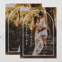 Moderne Elegante Minimalistisch Arch 2 Foto Hochze