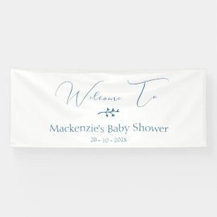 Moderne Elegante Minimalistische Babyparty Horizon Banner