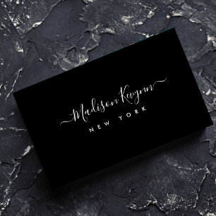 Moderne Elegante Minimalistische Berufliche Schlic Visitenkarte