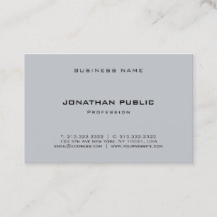 Moderne elegante Minimalistische berufliche Visitenkarte