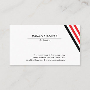 Moderne elegante minimalistische Design-Trendy-Pla Visitenkarte