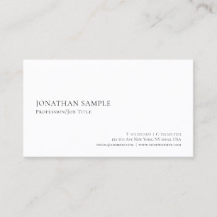 Moderne elegante minimalistische Kreation Visitenkarte