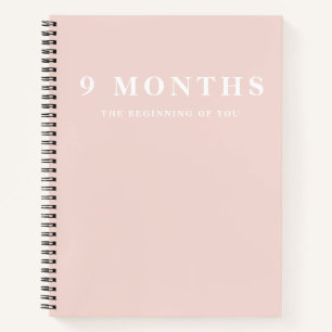 Moderne elegante minimalistische pastellrosa Gesch Notizbuch