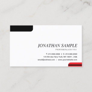 Moderne elegante minimalistische professionelle Sc Visitenkarte