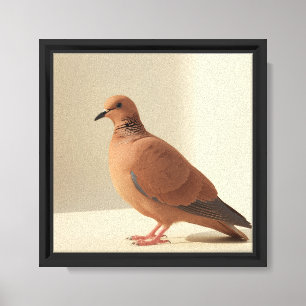 Moderne elegante minimalistische Tauben-Kunst Leinwanddruck