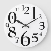 moderne elegante minimalistische Wanduhr