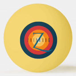 Moderne Elegante Mit Monogramm, erstklassige Einri Tischtennisball