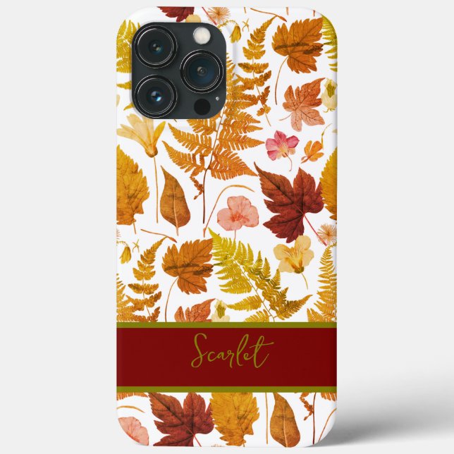 Moderne, elegante Mitte zwischen Frühlings-Blätter Case-Mate iPhone Hülle (Rückseite)