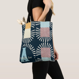 Moderne elegante Monogram Tote Bag