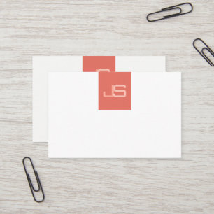 Moderne elegante monogrammierte Trendvorlage Visitenkarte