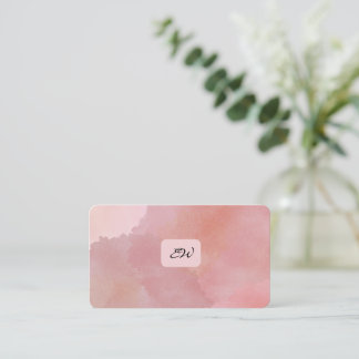 Moderne elegante monogrammierte Visitenkarten mit Visitenkarte