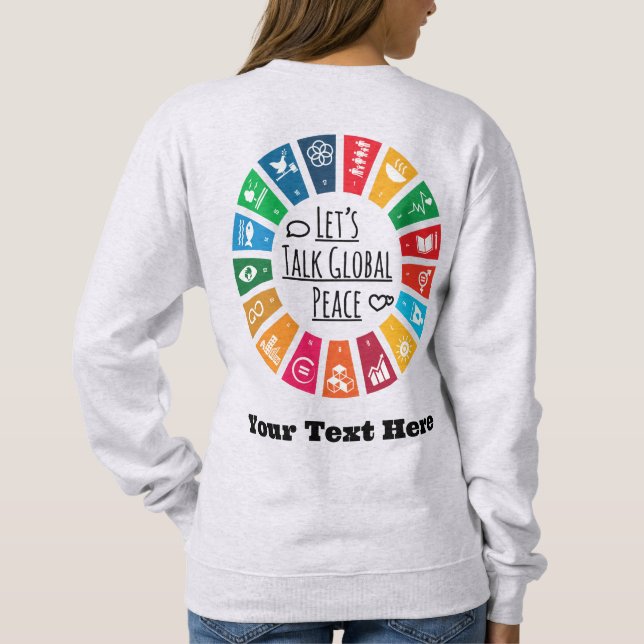 Moderne Elegante Motivierend Geschenke nach Maß Sweatshirt (Rückseite)