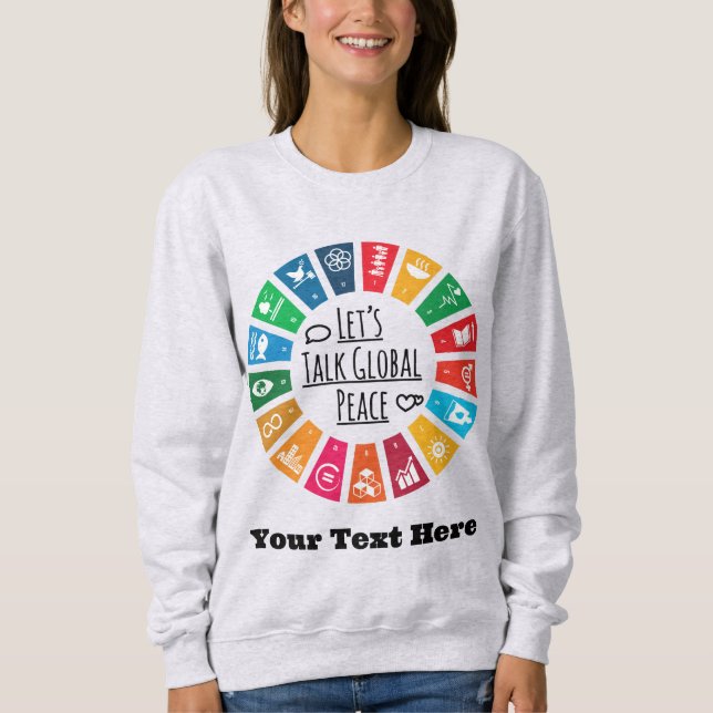 Moderne Elegante Motivierend Geschenke nach Maß Sweatshirt (Vorderseite)
