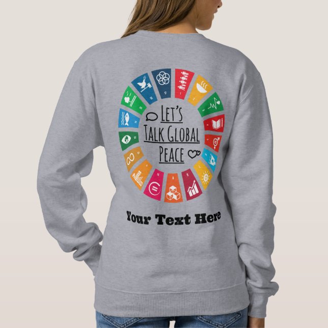 Moderne Elegante Motivierend Geschenke nach Maß Sweatshirt (Rückseite)