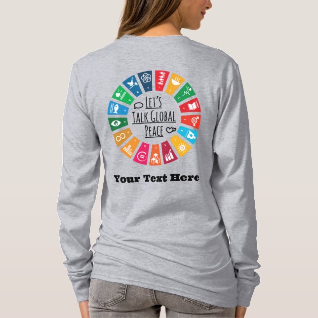 Moderne Elegante Motivierend Geschenke nach Maß T-Shirt (Rückseite)