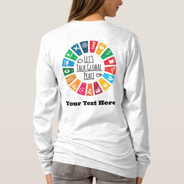 Moderne Elegante Motivierend Geschenke nach Maß T-Shirt (Rückseite)