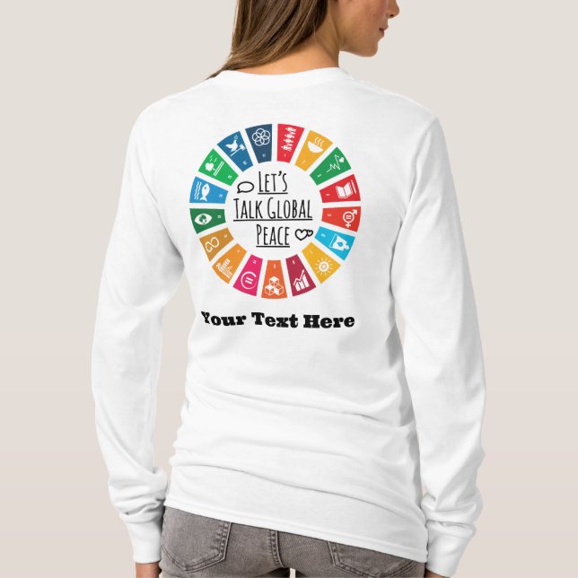 Moderne Elegante Motivierend Geschenke nach Maß T-Shirt (Rückseite)