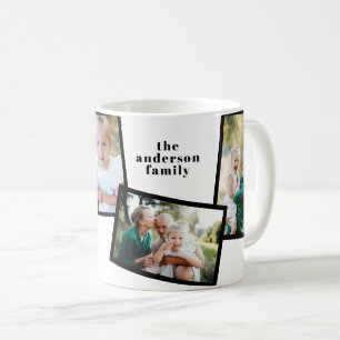Moderne, elegante Multifamilie Schwarz mit mehrere Kaffeetasse