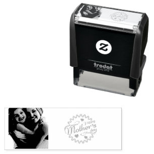 Moderne elegante Muttertags Für immer Freund Permastempel