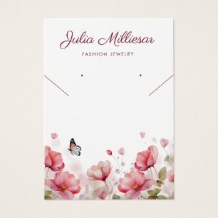 Moderne, elegante Necklace Earring Display Card