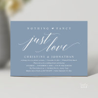 Moderne elegante Nichts Fancy, nur Liebe, Empfang