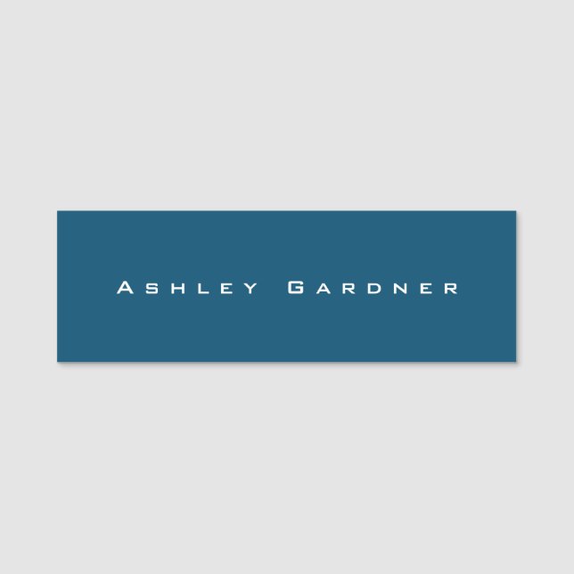 Moderne Elegante Niedliche Einzigartige Stilvolle  Namensschild (Vorderseite)