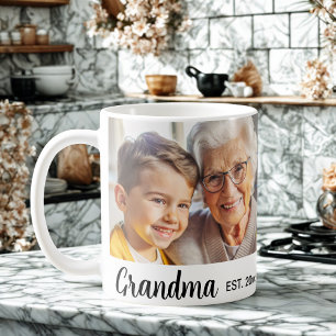 Moderne, elegante Oma-personalisierte Foto-Collage Kaffeetasse