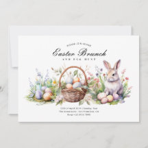 Moderne Elegante Ostern Brunch & Egg Hunt