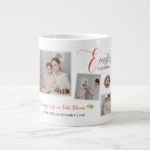 Moderne Elegante Ostersegnung Script 3 Foto Jumbo-Tasse