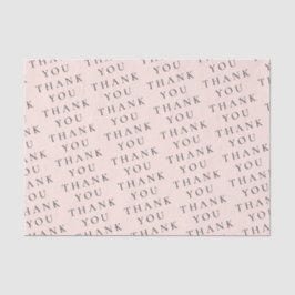 Moderne Elegante Peach Black Danke Custom Seidenpapier