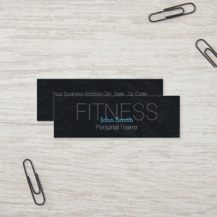 Moderne elegante persönliche Fitness-Trainerin Mini Visitenkarte