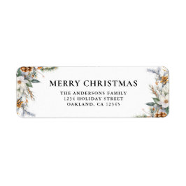 Moderne Elegante Pine Tree Grüne Frohe Weihnachten