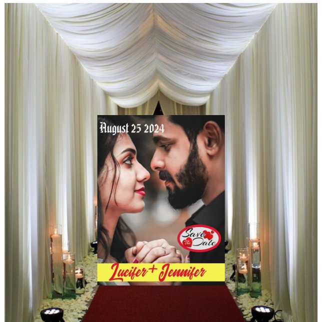 Moderne, elegante Postkarte für Hochzeiten (Von Creator hochgeladen)