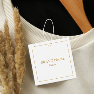 Moderne elegante Preis-Marke für Weiß und Gold