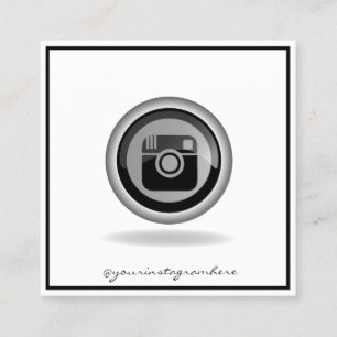 Moderne Elegante  Professionelle, Instagram Quadratische Visitenkarte