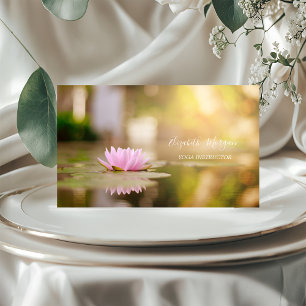 Moderne elegante professionelle Lotus-Gold-Yoga Visitenkarte