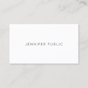 Moderne elegante professionelle minimalistische Vo Visitenkarte