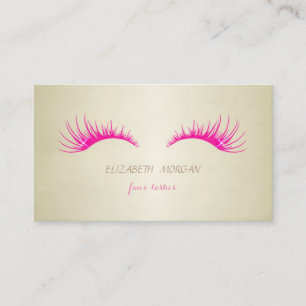 Moderne elegante professionelle Wimpern Visitenkarte